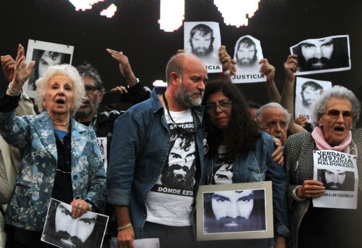 Nueva marcha pidiendo justicia por Santiago Maldonado.