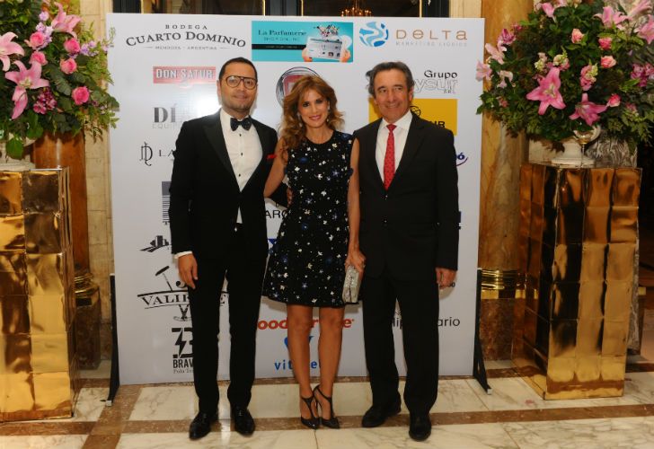 Cena de gala Disfam 2017. Fabian Medina Flores, Flavia Palmiero, Luis Scallela