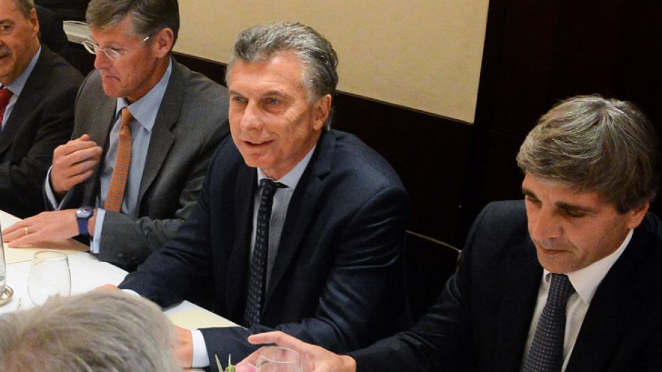 Macri y Caputo, junto a inversores en Nueva York