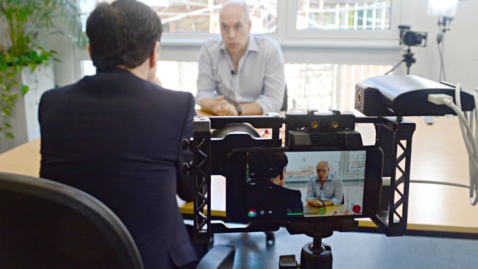 El jefe de Gobierno porteño Horacio Rodríguez Larreta en diálogo con Fontevecchia.