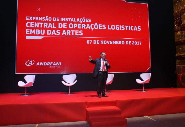 Andreani amplió su planta logística en San Pablo. La inauguración contó con la presencia de Luis Castillo (Cónsul General de Argentina en San Pablo).