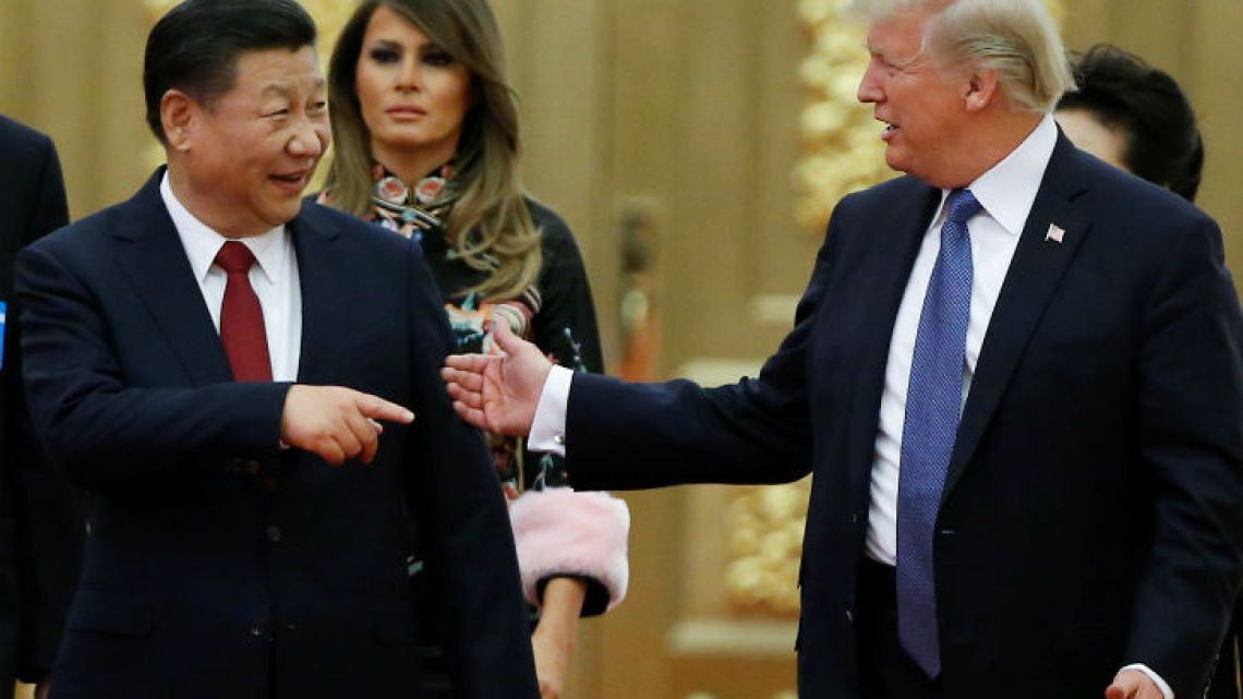 Xi Jinping and Donald Trump.