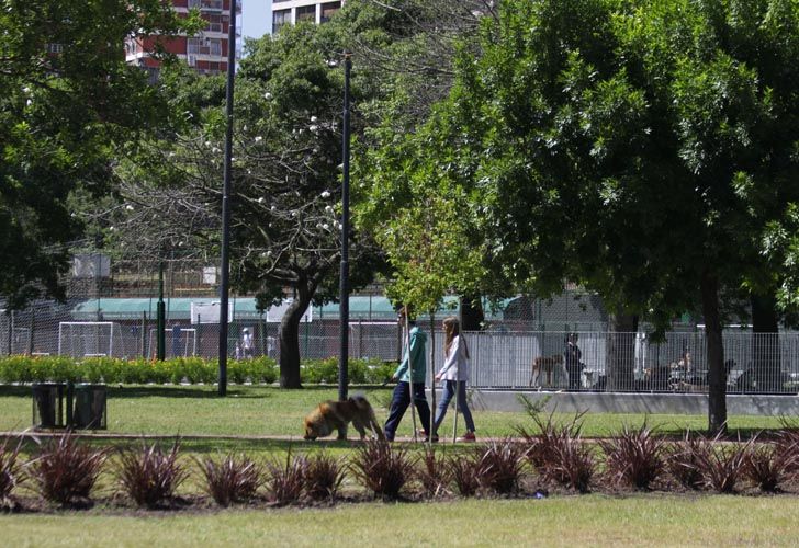 Así quedó el Parque Las Heras tras las obras de puesta en valor.