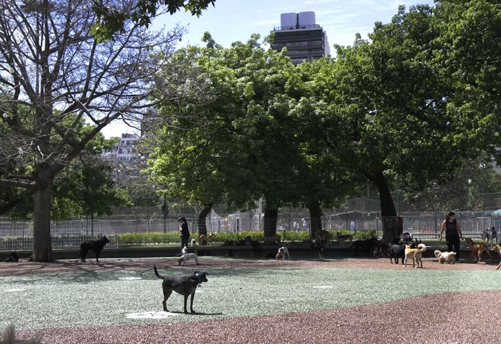 Así quedó el Parque Las Heras tras las obras de puesta en valor.