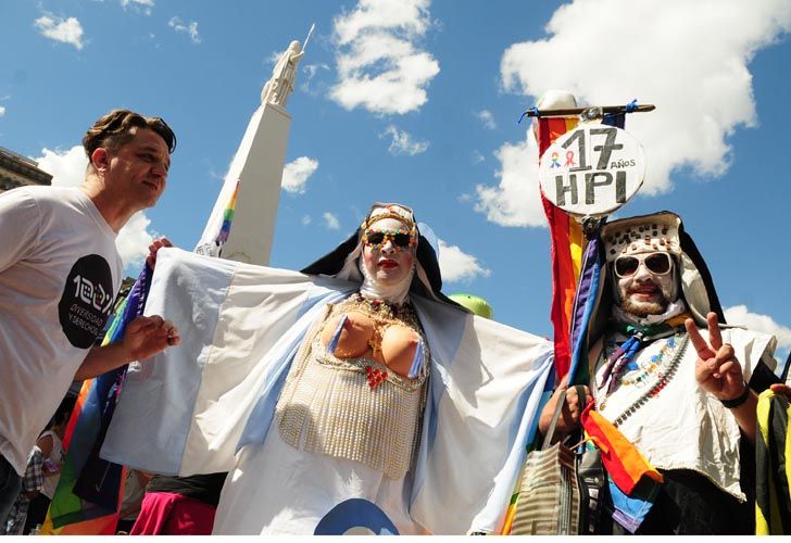 Se realiza en la Ciudad de Buenos Aires, una nueva edición de la Marcha del orgullo Gay.