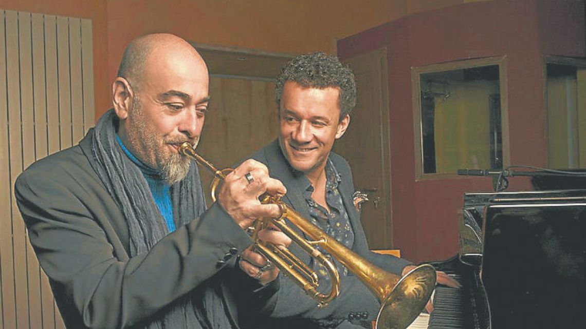 The “Terramondo” partnership of pianist Jacky Terrasson and trumpeter/flugelhornist Stephane Belmondo.