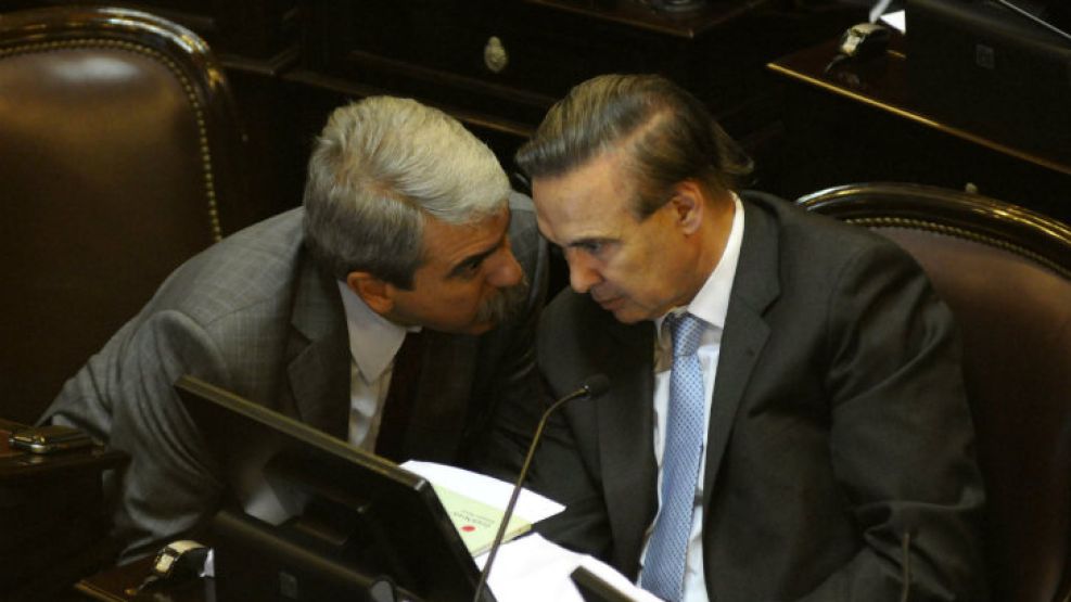 Aníbal Fernández y Miguel Ángel Pichetto