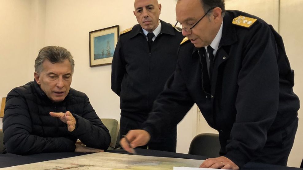 Macri se reunió con los familiares de la tripulación del submarino