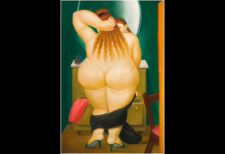 Botero-Desnudo-ante-el-espejo- Galeria Maman Fine art