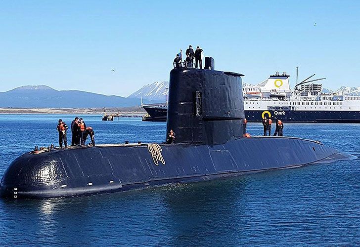 Fotos del submarino ARA San Juan en Ushuaia