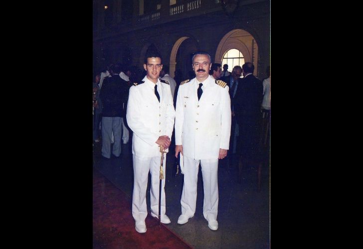 Los Bergallo. Padre e hijo tripularon, en distintos momentos, el ARA San Juan.