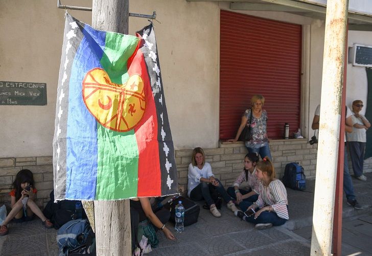 La comunidad Mapuche también se acercó al lugar. 