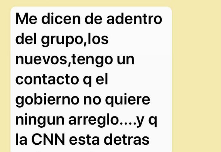 Las conversaciones que publicó Beto Casella en su Twitter