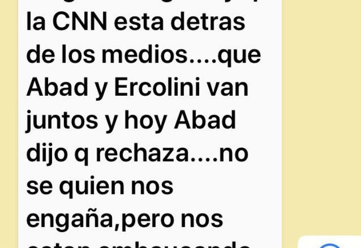 Las conversaciones que publicó Beto Casella en su Twitter