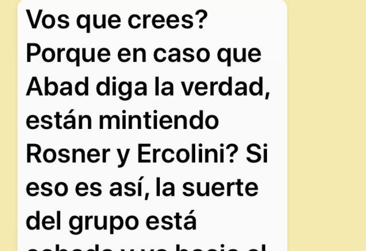 Las conversaciones que publicó Beto Casella en su Twitter