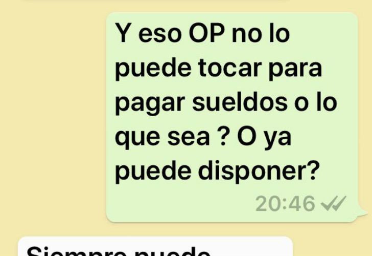 Las conversaciones que publicó Beto Casella en su Twitter