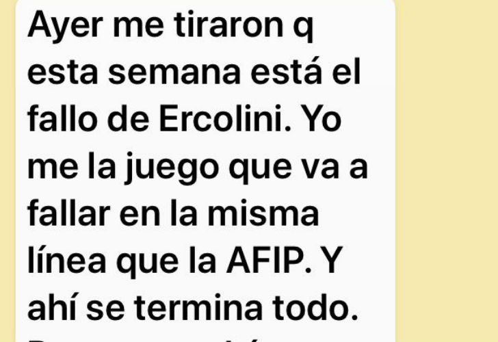 Las conversaciones que publicó Beto Casella en su Twitter