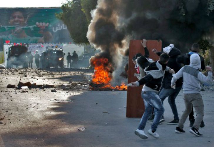 Hay enfrentamientos en varias ciudades palestinas.