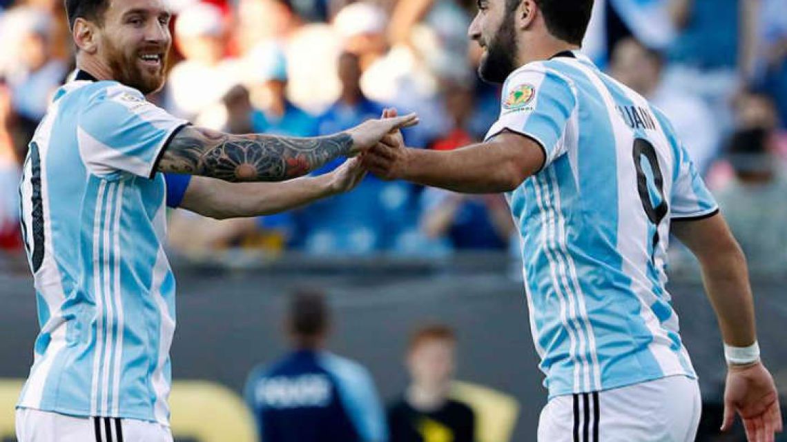 Messi and Higuain. 