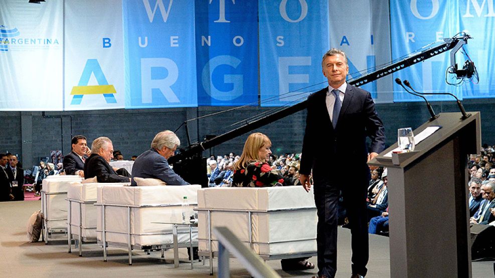 Macri abrió el primer foto de negocios en una cumbre ministerial de la OMC.