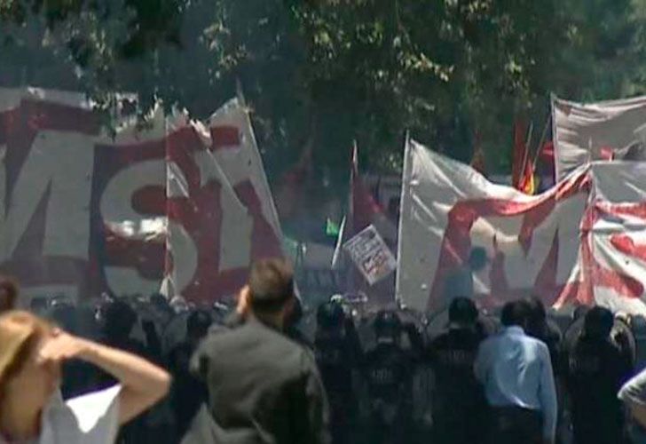 Incidentes frente al Congreso de la Nación