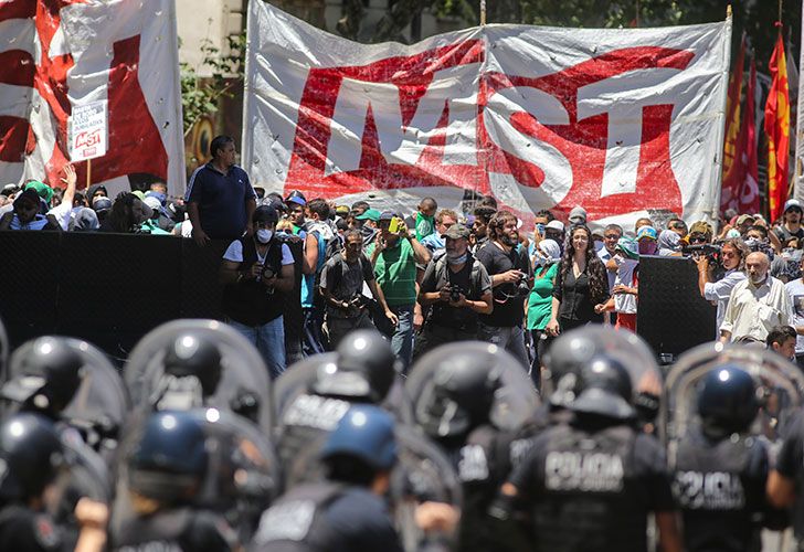 Incidentes en las inmediaciones del Congreso Nacional