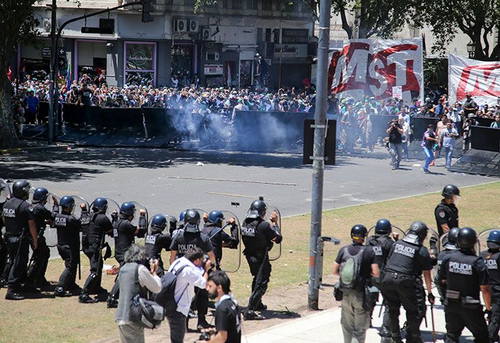 Incidentes en las inmediaciones del Congreso Nacional