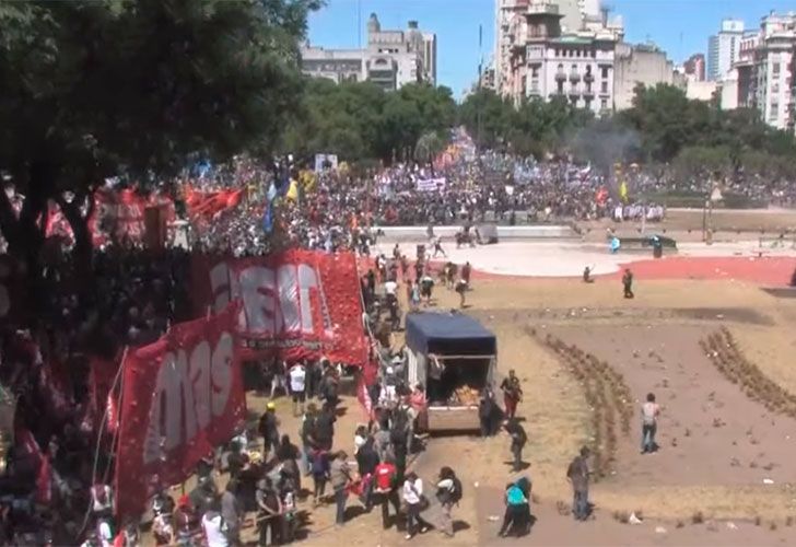 Incidentes en las inmediaciones del Congreso Nacional