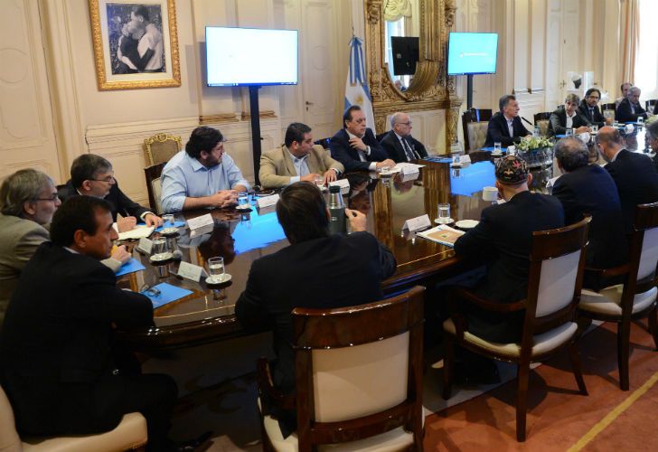 El presidente Mauricio Macri se reunió con los miembros de su gabinete luego de que se convirtiera en ley la reforma previsional.