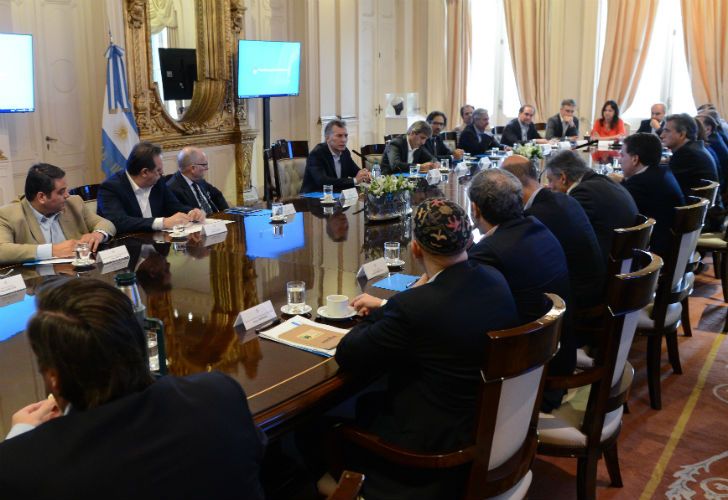 El presidente Mauricio Macri se reunió con los miembros de su gabinete luego de que se convirtiera en ley la reforma previsional.