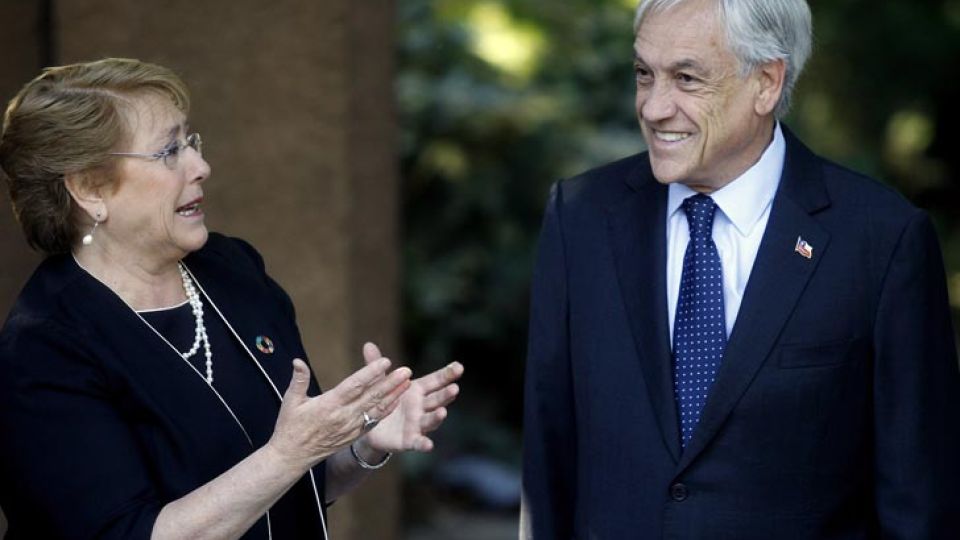 Sebastián Piñera desayunó ayer en su casa con a Michelle Bachelet.