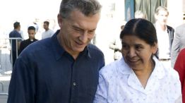 Como es tradición, Macri visitó el comedor comunitario “Los Piletones” de Margarita Barrientos.