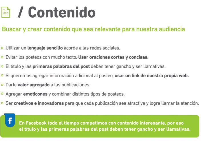 Que decir. Se debe ser “creativo” y usar “palabras con gancho”. 