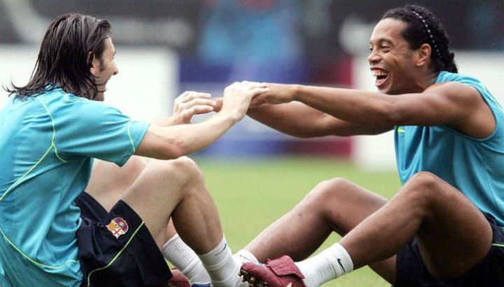 Lionel Messi y Ronaldinho
