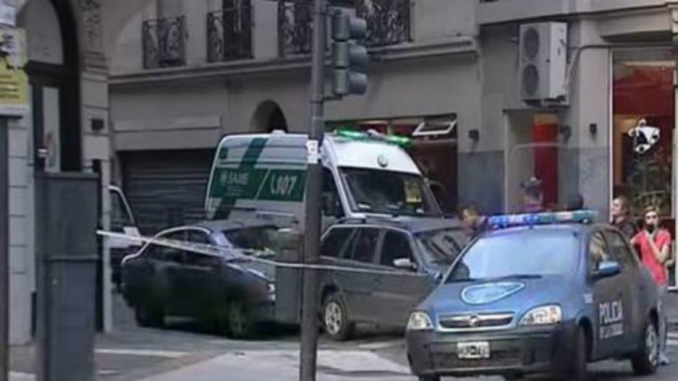 Un turista ruso fue herido en el barrio porteño de Monserrat. 