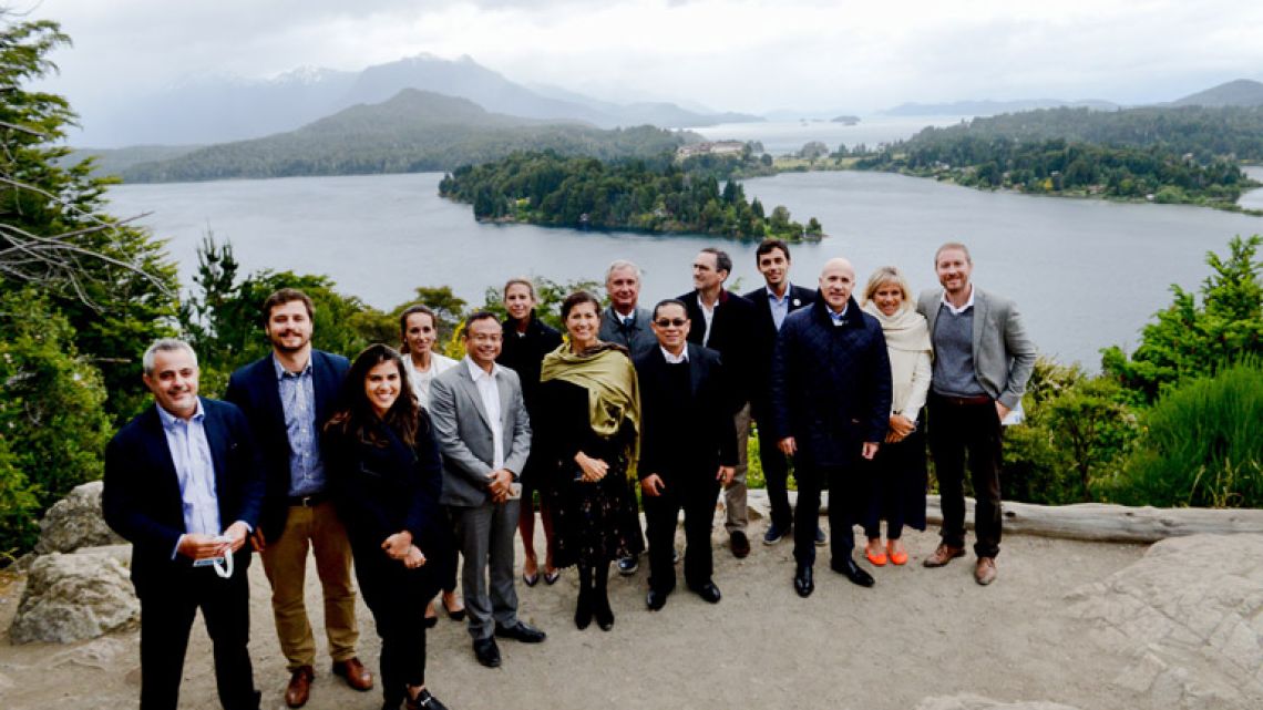 A photograph of the first G20 sherpas meeting in Bariloche.