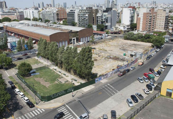 Techos Verdes. En el predio están listas las maquinas para trabajar