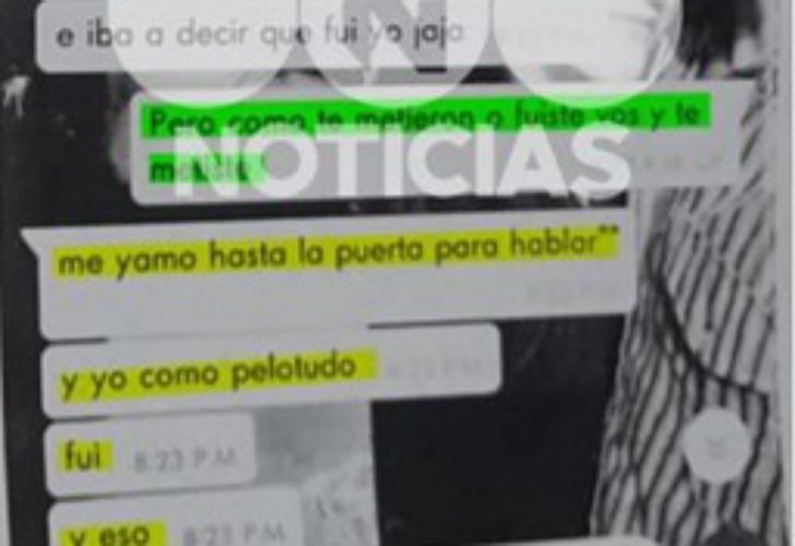 Los polémicos chats de Pastorizzo con un amigo sobre su relación con Nahir Galarza