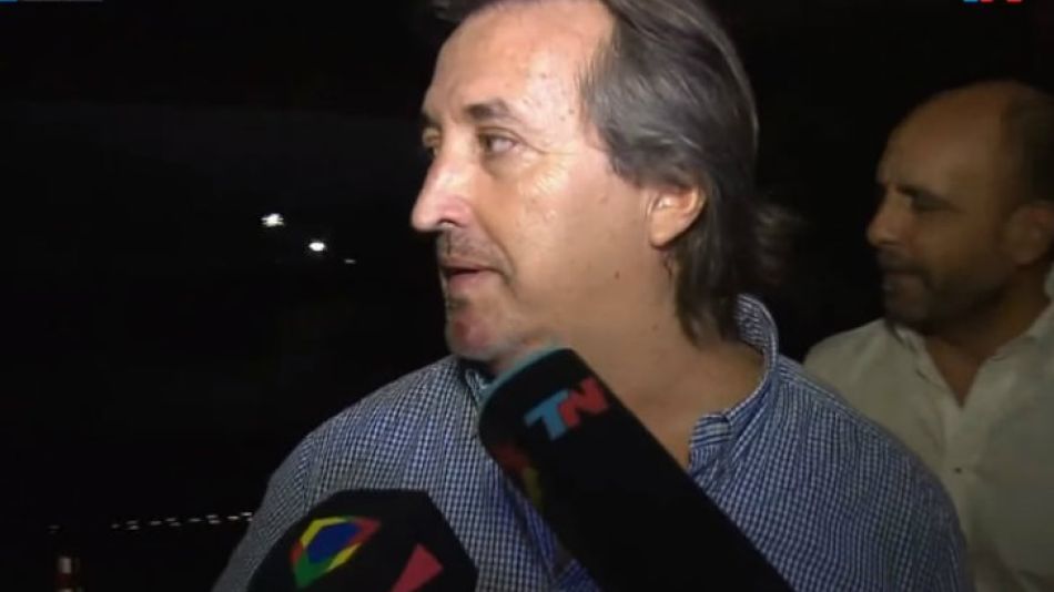 El ex socio de Amado Boudou, José María Núñez Carmona, tras ser liberado.