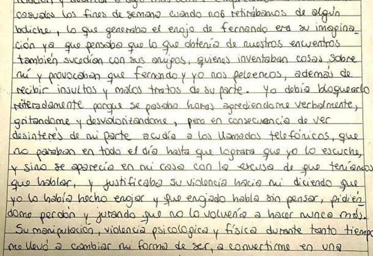 Las páginas del diario de Nahir Galarza