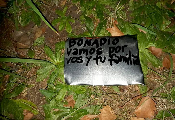 Encuentran en Tres de Febrero un explosivo casero con amenazas a Bonadio y Patricia Bullrich