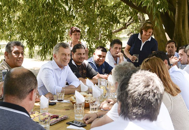 Las fotos de Macri en el Mercado Central