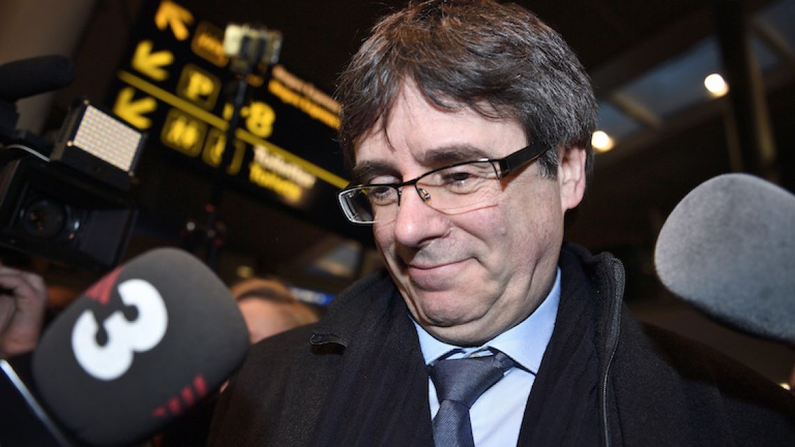 Ousted former prime minister of Catalonia Carles Puigdemont arrives in Copenhagen this morning.