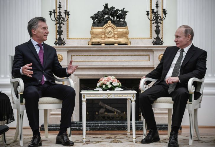 Macri se reunió con su par, Vladimir Putin.