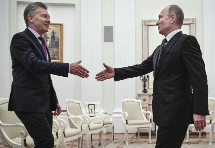 Macri se reunió con su par, Vladimir Putin.