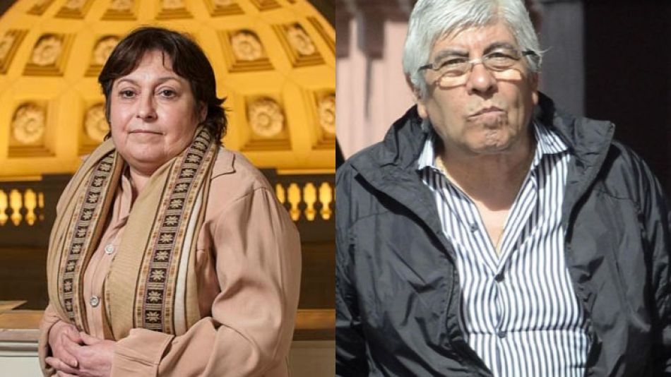 Graciela Ocaña y Hugo Moyano