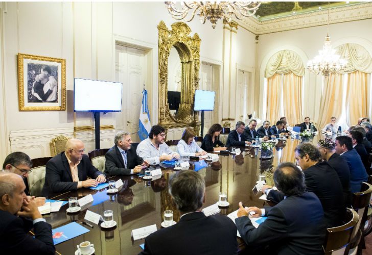 El presidente Mauricio Macri encabezó hoy una nueva reunión de Gabinete.