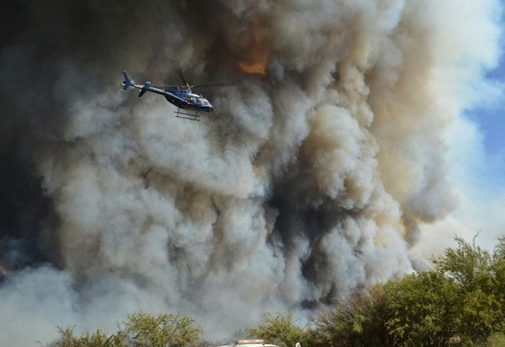 Incendios forestales quemaron ya más de 600.000 hectáreas en La Pampa y alrededor de 4.000 en Sierra de la ventana