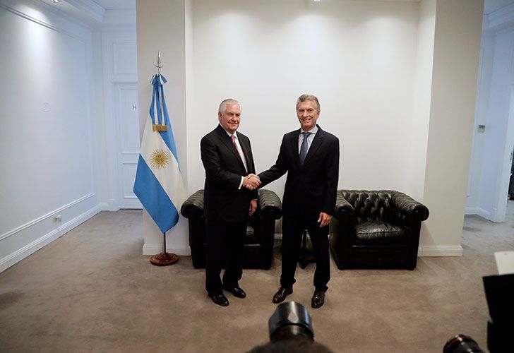 Reunión del presidente Macri con el Secretario de Estado de Estados Unidos