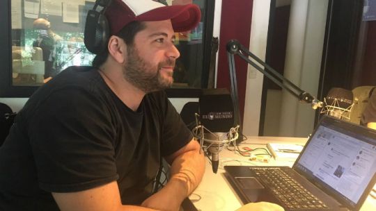 EN ACCIÓN. Lakerman en el programa Toma y daca, de El Mundo.